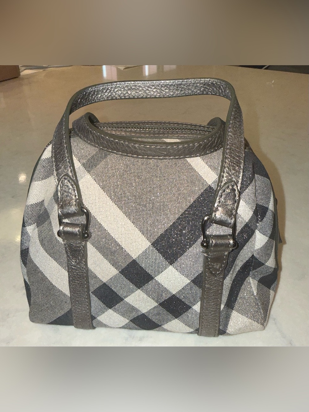 Burberry Shimmer Plaid Mini Handbag- rare/perfect condition!! No wear- - Picture 2 of 10